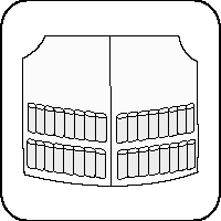 4 tiras de cartucheras